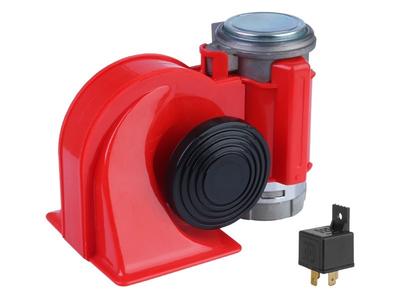 Horn "Nautilus" with Compressor, 12V, Red