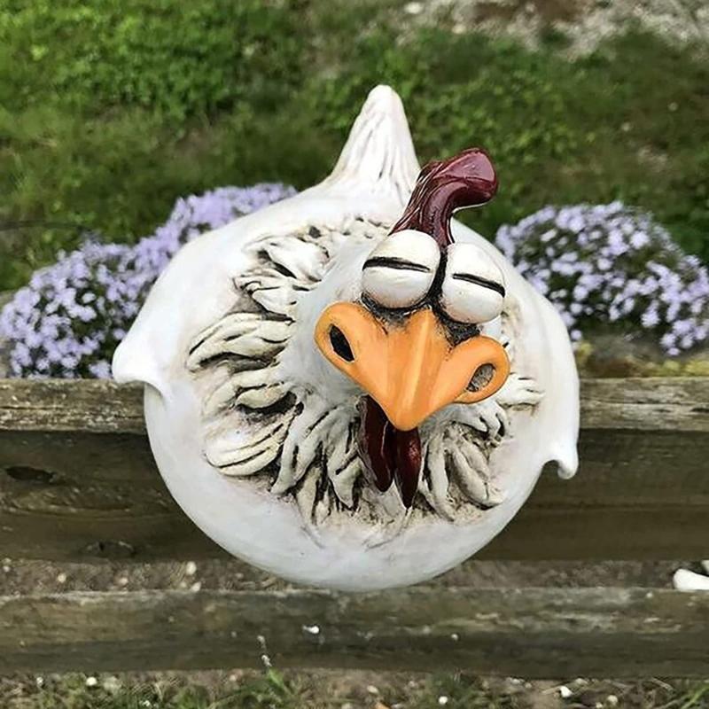 Handcrafted Baby Chick Sculptures Weather Resistant Garden Resins Art Safe For Kids Pet Indoor Outdoor Decoration