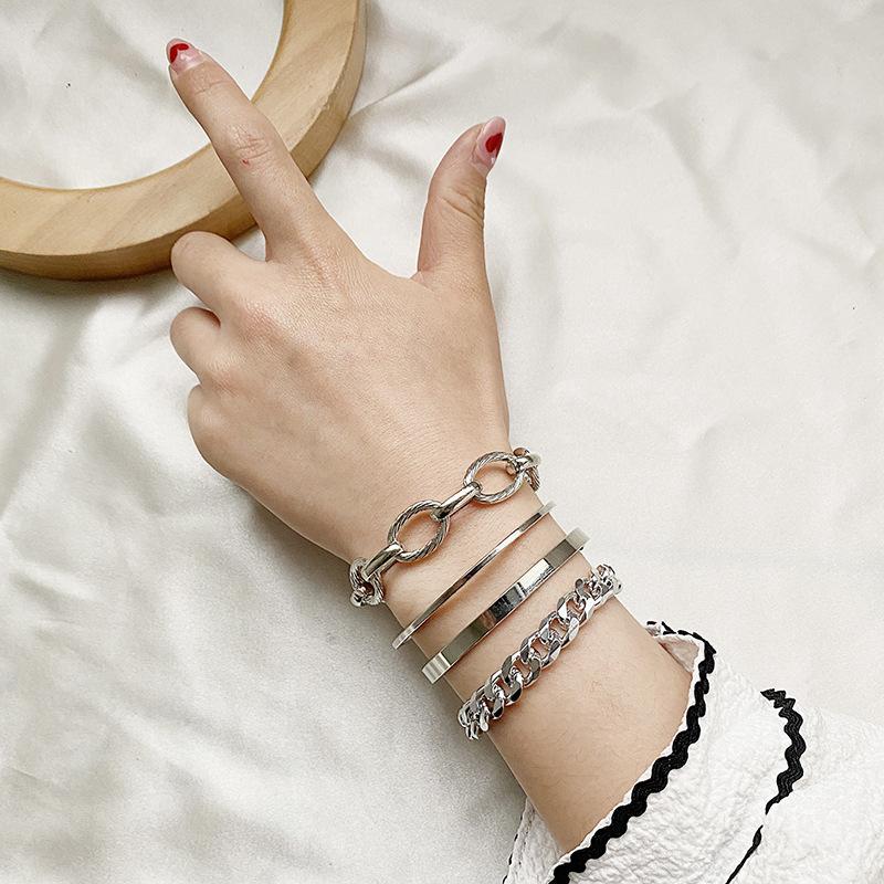 

JYL TS Bracelet Couple Black Stone Volcanic Set Strengthens Bond & Grounding ZJ4002 французька вапна кольору
