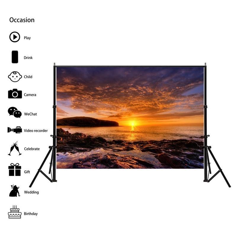 Beach Seaside Scenery Series Background Cloth for Summer Parties,Events,Photo Shoot Backdrop,Beach Theme Decor,Weddings