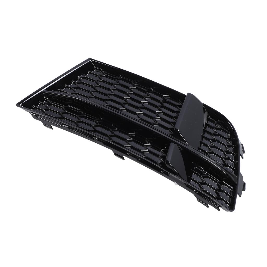 Front Bumper Fog Light Grille Glossy Black Side Bumper Fog Lamp Cooling Air Grill for A3 8v Sedan Sportback Convertible