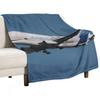The Airbus Beluga XL Throw Blanket for Winter Blankets Ands Sofa Quilt Warm Blankets