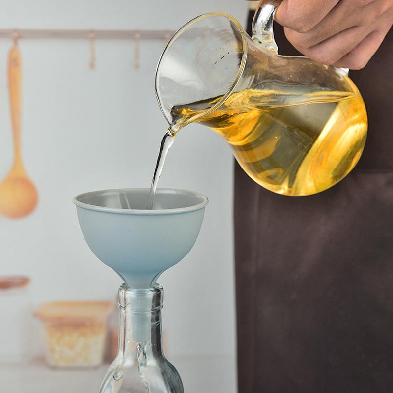 Silicone Large Diameter Funnel Bottle Funnel Filter Separator Funnel Oil Pot Funnel Silicone Funnel Empty Bottle Packing Tool