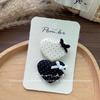 Korean Style Bow Lace Flower Polka Dot Snap Clip for Girls - 2025 Collection