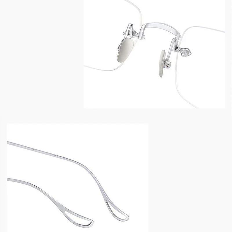 Photochromic Anti Blue Light Optical  Myopia Glasses Borderless Color Changing EyewearWomen Men Clear Near Sight Eyeglasses