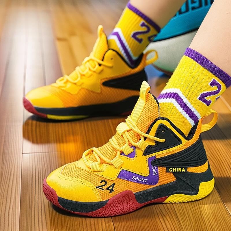 

Кеды на пуговицах для мальчиков и девочек, детские баскетбольные кроссовки, осенние кожаные кроссовки, звук трения о корт, отскок 29