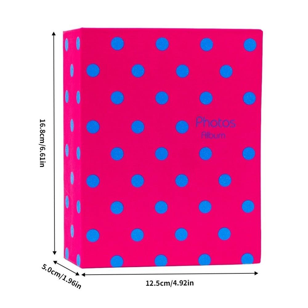4R 6 Inch 100 Pockets Photo Album Cloth Cover Large Capacity Scrapbook Album Insert Pocket Laminated Photo Storage