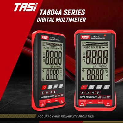 TASI TA804A/TA804B Multimetro Digitale Professionale Auto Tester Multimetro Vero RMS Ultra-Sottile Intelligente