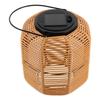 Waterproof Rattan Solar Lantern Bamboo Frame Solar Powered Bamboo Chandelier Lamp Standing/Hanging Weaving Lantern