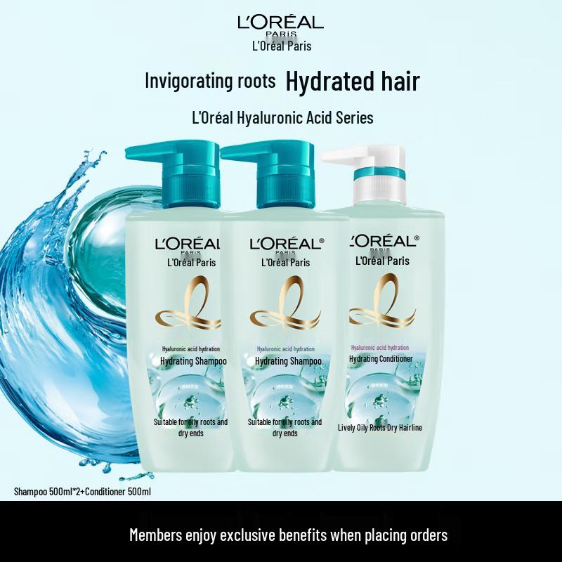 

L Oréal Hyaluronic Acid Hydrating Shampoo & Conditioner Set