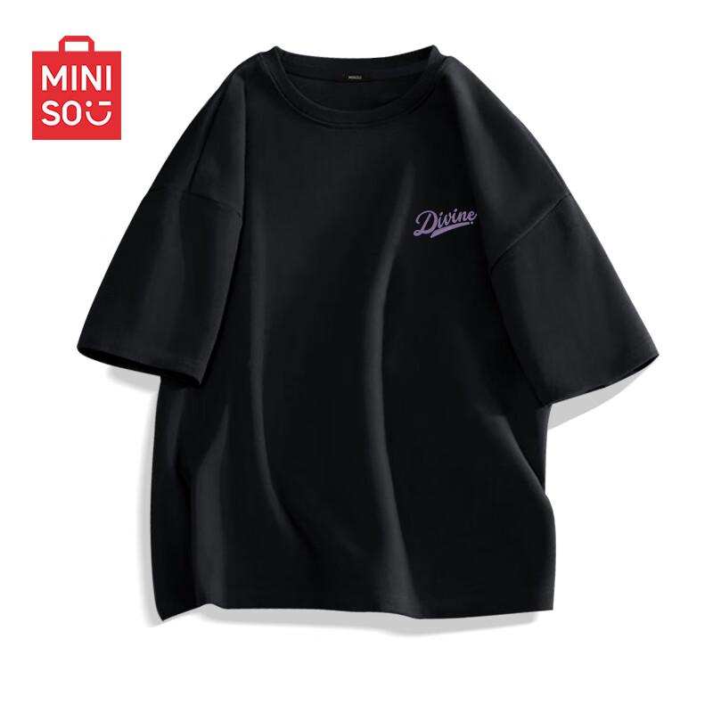 MINISO Men's Summer Pure Cotton Loose Fit T-shirt