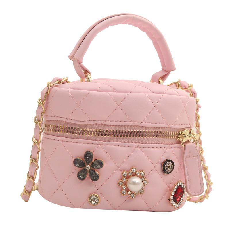 Fashionable Chic Children s Handbag Mini Crossbody Bag For Boys And Girls With Stylish Design розовый
