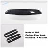 ABS Carbon Fiber Auto Outer Side Door Rearview Mirror / Rear Door Handle Cover Trim For BMW 5 Series G60 2024 2025 Accessories