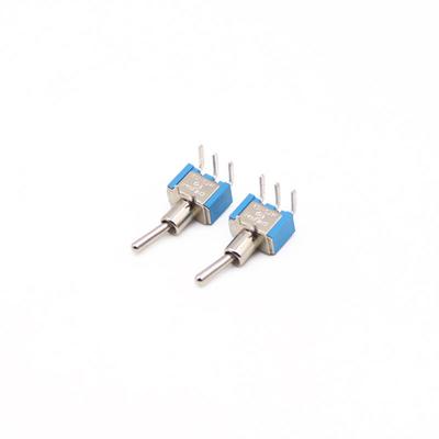 6A/250VAC On/on 2 Way SPDT Right Angle 3 Pins PCB Mount Toggle Switch