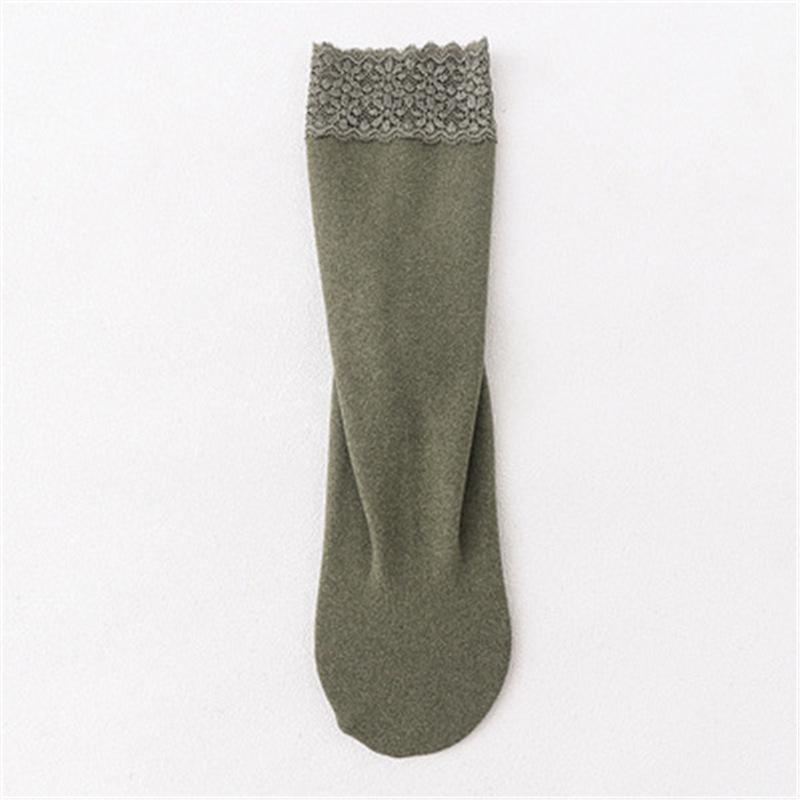 5 Pairs of Women Lace Mid Tube Socks for Spring Autumn Warm Simple Comfortable Casual Breathable Cold Resistance Versatile Socks