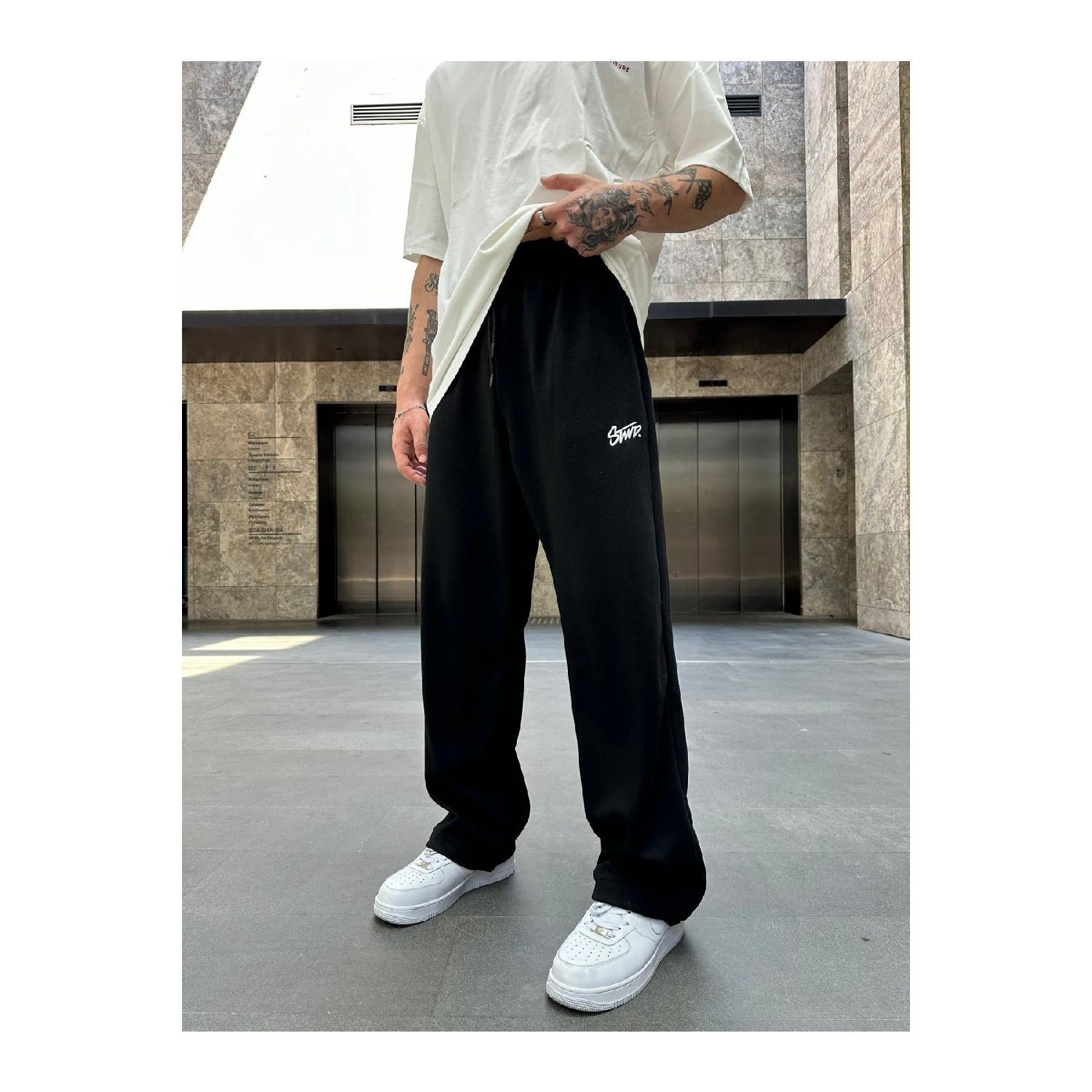 

Спортивные Штаны Baggy Stopper Leg с Вышивкой Stwd - Черный S чёрный