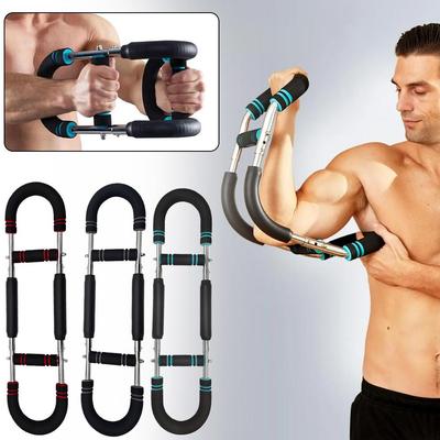 Exercitador de Braço Twister, Barra de Treino com Mola Ajustável de 20kg/30kg/40kg/50kg, Fortalecedor de Exercício Aprimorado para Antebraço, Tríceps e Peito