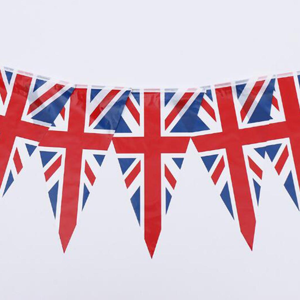 Union Bunting Flag Union Triangular with 30 Flags 33ft British Street Party Decorations