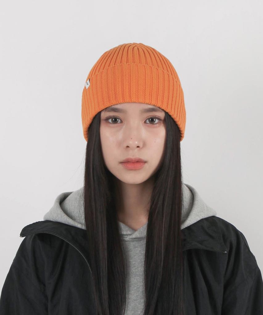Diposwi 22 Cotton Symbol Basic Beanie - Orange