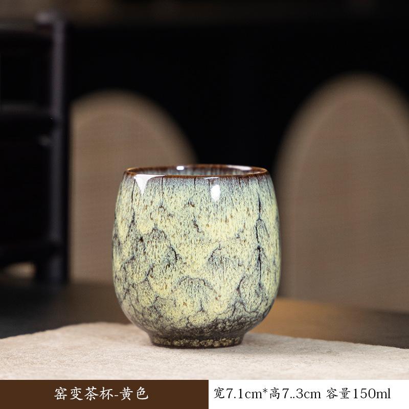 Japanese Style Ceramic Tea Cup Kiln Transformation Household Kung Fu Tea Cup Personal Single Cup Water Mugs Drinkware 150ml New