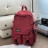 School Bag: New Middle School Student Backpack, Men's Large Capacity Plaid Trendy Brand Workwear Style, College Student Couple's Casual Travel 