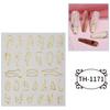 New Year Nail Art Stickers Bronzing Year of the Dragon Chinese Style Mahjong Cartoon Nail Stickers Decoration