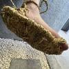 Fashion Fashion Retro Men's Shoes Summer New Round Flat Shoe Soft Soled Women Shoes Comfor Pure Handmade Grass Shoe Simple Women Sandals
