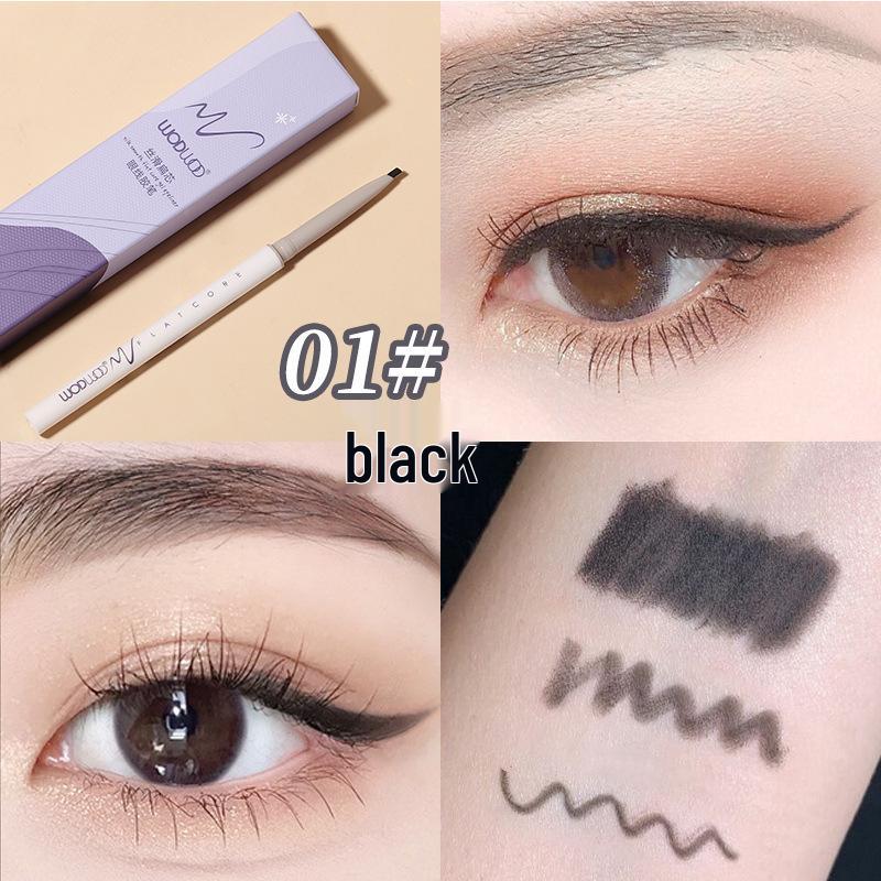 WODWOD Silky Flat-Core Gel Eyeliner: Easy One-Stroke Application, Waterproof, and Smudge-Proof.