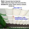 HDPE Anti-UV White Telescopic Wave Sun Shade Net Courtyard Pergolas Sun Canopy Balcony Terrace Sun Shelter Swimming Pool Awning