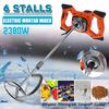 2380W Dual High Low Gear 6 Speed Handheld Paint Cement Grout Electric Mortar Mixer Putty Powder Mixing Machine