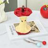 Portable Dessert Fork with Holder Creative Fruit Fork with Storage Jar  Household
