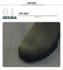 Stivali Martin Donna Autunno/Inverno 2025 con Tacco Chunky, Suola Spessa Stile Britannico, Stivaletti Alla Caviglia con Tacco Alto e Punta Tonda.