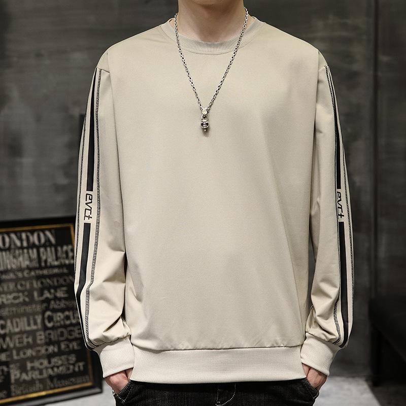 Long Sleeve T-Shirt Men's Crew Neck Sweater Spring and Autumn New Inner Bottom Shirt Teen Student Autumn Top