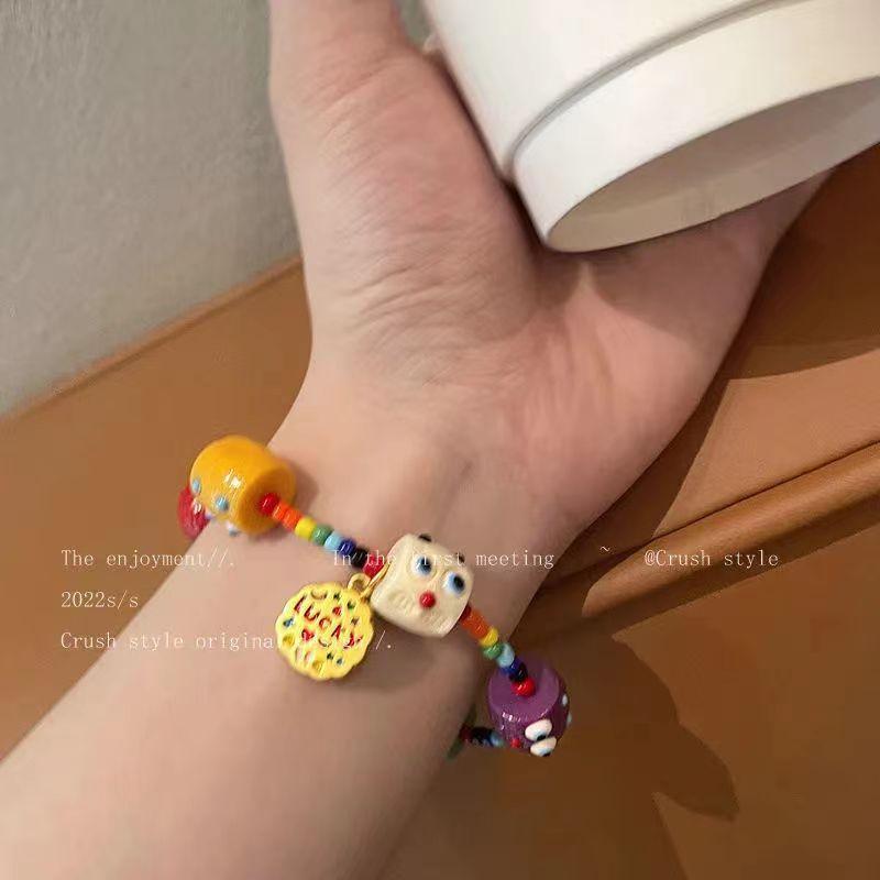 Female Niche Cute Little Monster Mountain Wild Strawberry Bracelet Lucky little monster