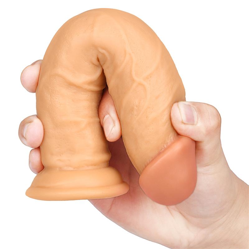 Straight General Eggless Dildo Crystal Simulation Penis Transparent Jelly Wearing Female Masturbation Device