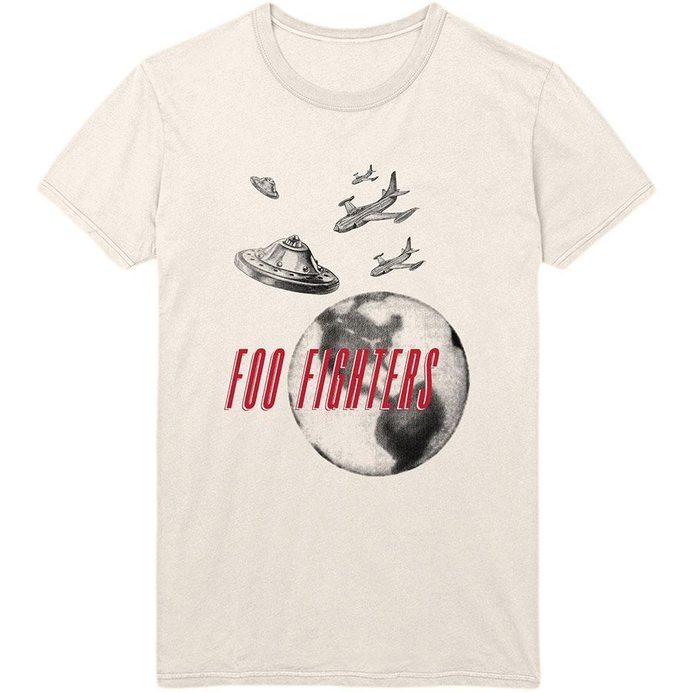

Foo Fighters Alternative Rock UFO Theme Soft Cotton TShirt Breathable 100 Cotton Casual Streetwear Top 4XL