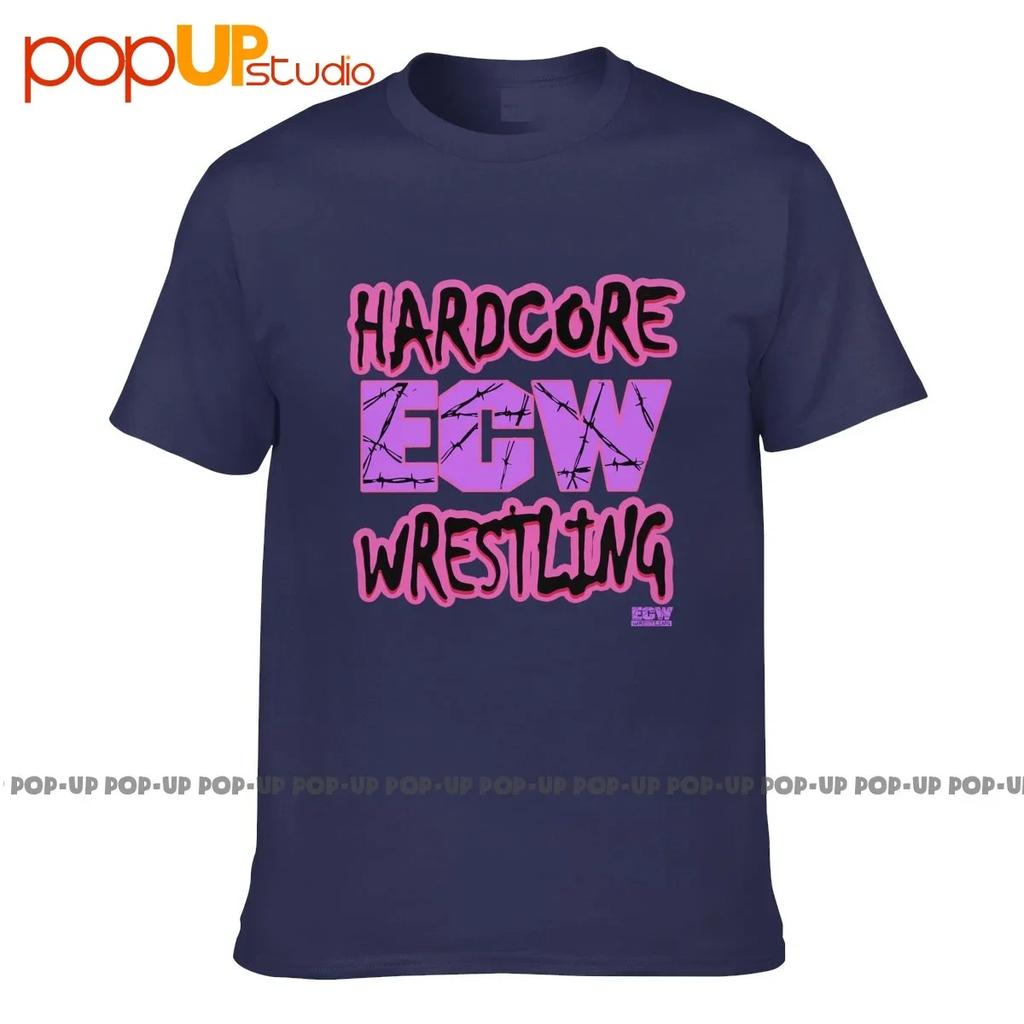 Vtg Ecw Hardcore Wrestling 90S P281 Design Trička Přírodní Vysoce Kvalitní Tričko