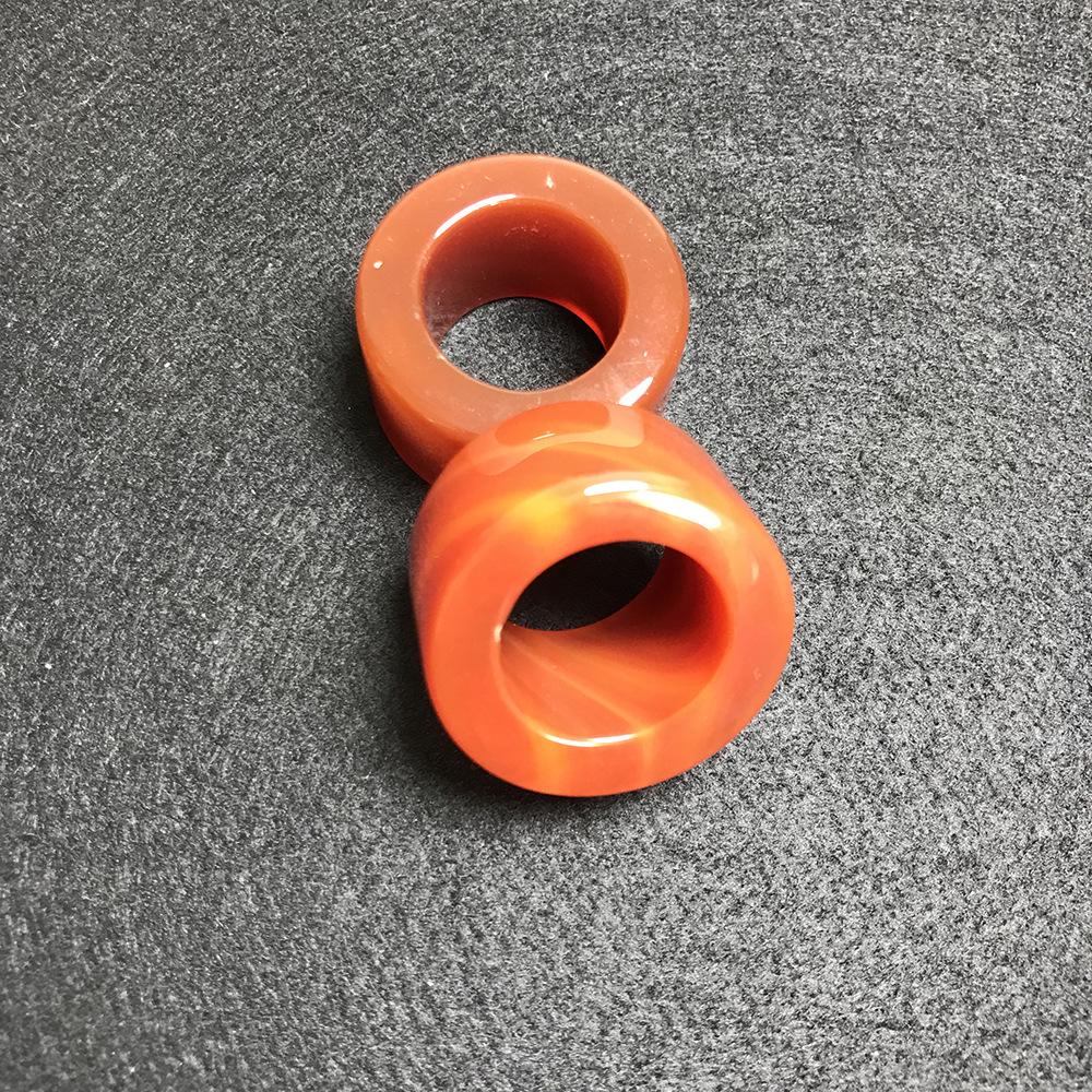 Men's and Women's Large Agate Chalcedony Thumb Rings - Promotional Jade Style