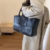 Damen Gewebter Shopper Frühjahr 2025 - Vielseitige Schultertasche mit großem Fassungsvermögen