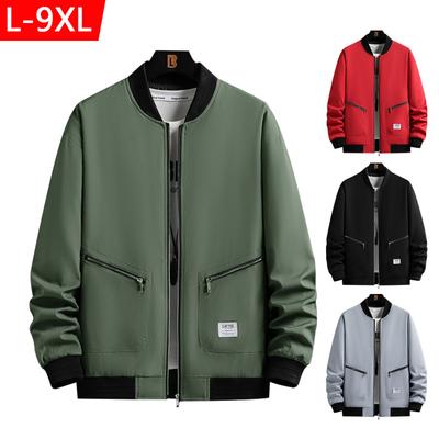 Frühlings- und Herbst-Baseballjacke für Herren, lässige, lockere Jacke in Übergröße