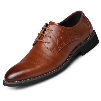 Schuhe für Herren Schuhe Business Herren Anzugschuhe Vintage Spitzschuh Klassischer Geschäftsmann Formeller Schuh Braune Lederschuhe Größe 48