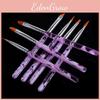 Professional 7pcs Uv Gel Nail Art Brush Set For Flawless French Nails