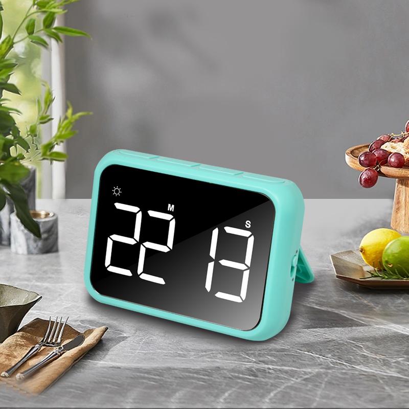 1PC Modern minimalist led Battery timer Student only Digital timer Kitchen Countdown Reminder (no battery)