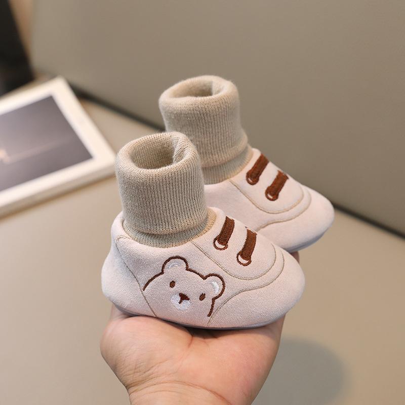 Baby Socks Shoes Infant Cute Cartoon Kids Boy Shoes Soft Rubber Sole Child Floor Sneaker Baby Girls Walker
