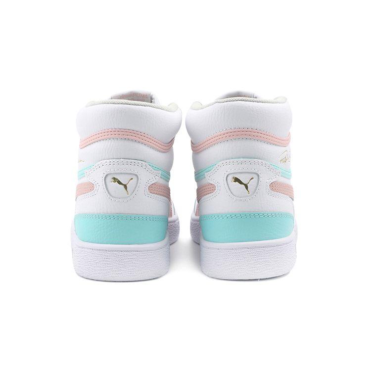 Puma Zapatillas de Caña Media Deportivas Ralph Sampson para Niños Zapatillas para Niños Blanco Rosa Azul 373810-03