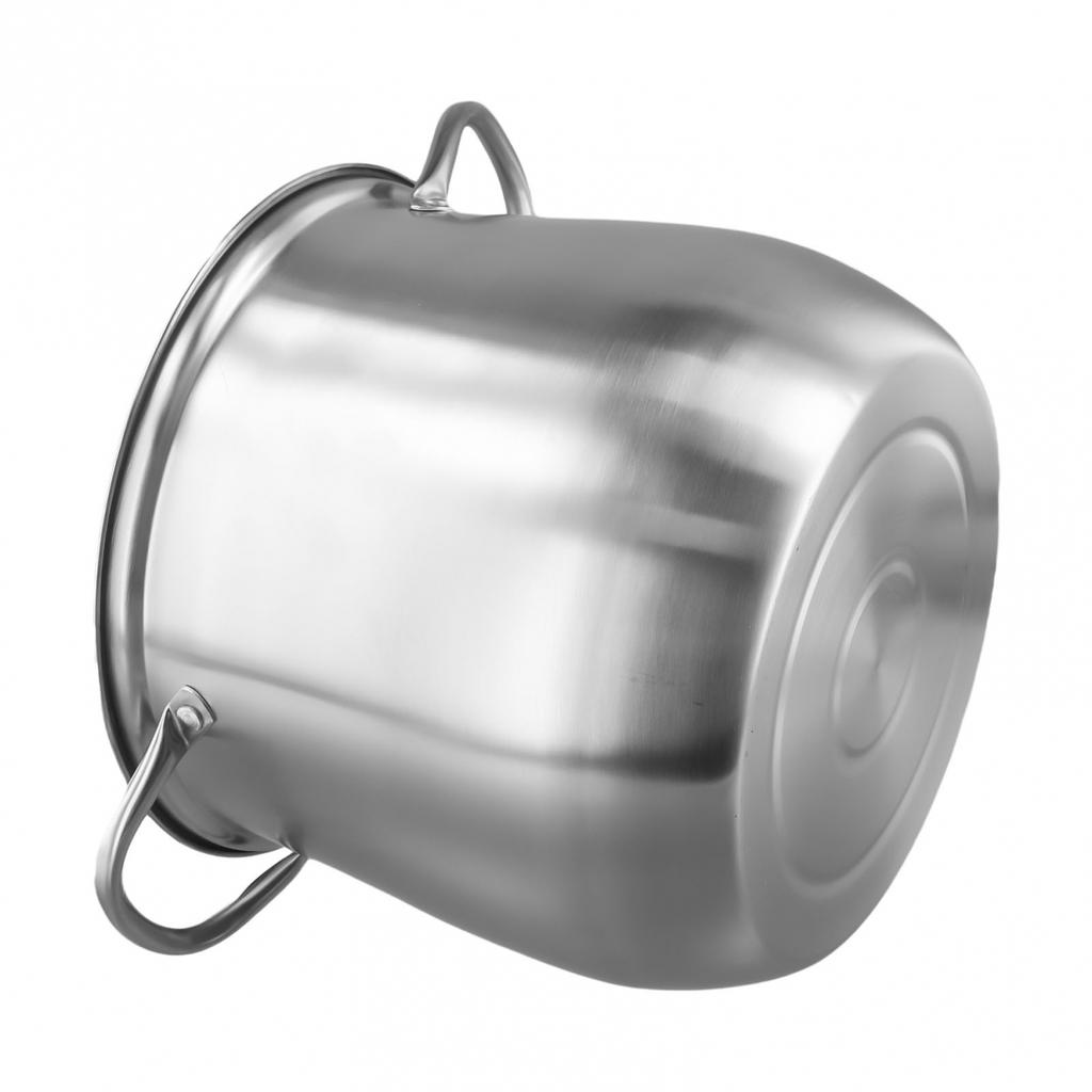 304 Stainless Steel Soup Pot with Tempered Glass Lid Perfect for Steaming