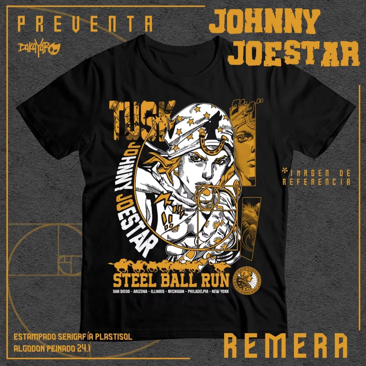 

2026 New Anime JoJo 7 Jonathan Joestar Graphic 100 Cotton Shirt Men Spring Summer Unisex Short Sleeve Parent-child Casual Tshirt S чёрный