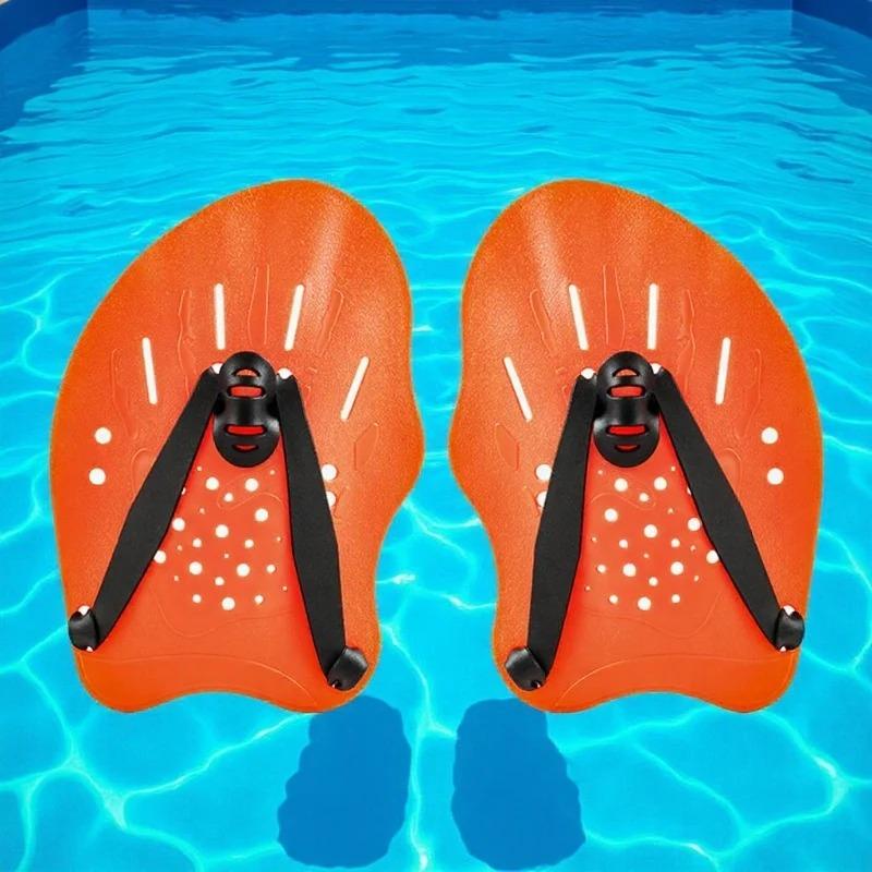 Swimming Training Hands Flippers Swim paddles, Swimming Training Freestyle Swimming Frog Paddles With Adjustable Silicone Straps