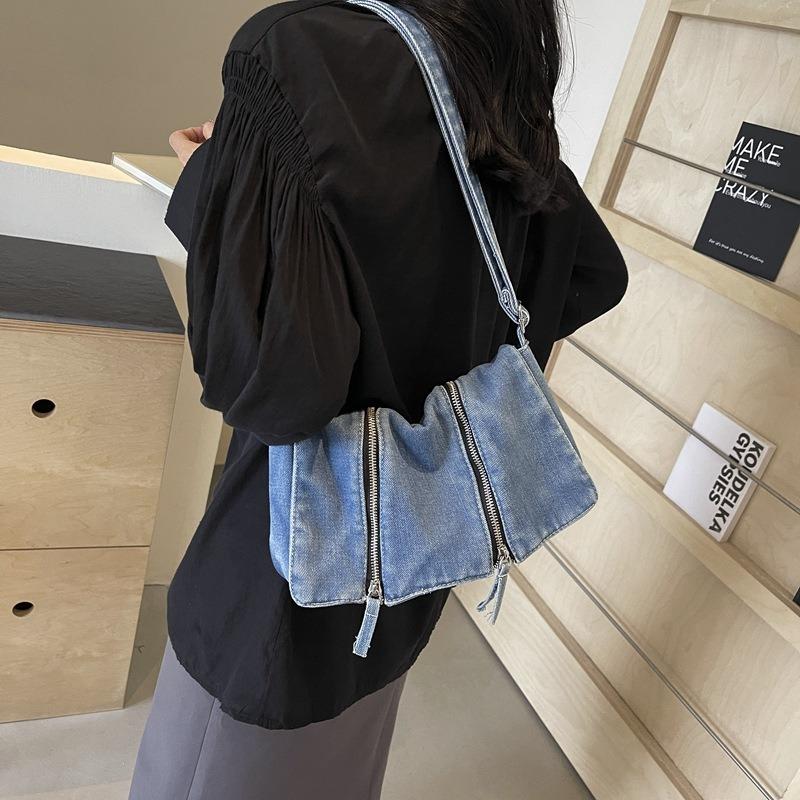 Genți Denim Genți Femei Sute Crossbody Premium Capacitate Mare Genți Messenger