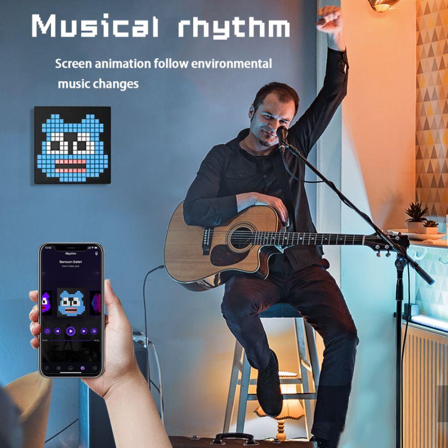 Smart LED Matrix Pixel Display RGB DIY Graffiti Bluetooth App Control Art Display For Gaming Room Dekor Kul Animasjonsramme